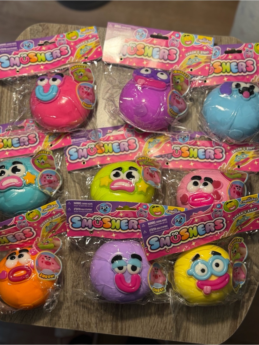 Smusher Orb Soft Squeeze Toy set of 9
